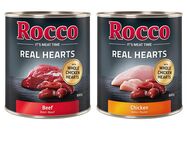 Sparpaket Rocco Real Hearts 24 x 400 / 800 g - 24 x 800 g: Mix Rind & Huhn