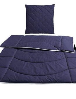 my home Steppbett + Kopfkissen Microlux, Bettdecke 135x200 cm, 155x220 cm, Füllung: Polyester, Bezug: Polyester, Set mit Kissen 40x80 cm, 80x80 cm, Sommer, Herbst, Winter in 4 Farben
