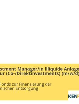Senior-Investment Manager/in Illiquide Anlage Infrastruktur (Co-/Direktinvestments) (m/w/d) - Berlin