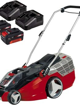 Einhell GE-CM 43 Akku-Rasenmäher Li M Kit Power X-Change (Li-Ion, 36 V, bis 600 m², 43 cm Schnittbreite, 6x Höhenverstellung, inkl. 2 x 4,0 Ah-Akku und 2 x Ladegerät) - Wuppertal