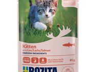 12 x 85 g Bozita Häppchen zum Sonderpreis! - Kitten Lachs in Soße