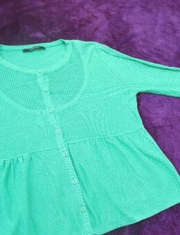 NEU * Elegant * Trompeten- Ärmel * Baby- Doll Style * Fein * Strickjacke * Strick * Jacke * Cardigan * Pullover "VERO MODA" Gr. 36- 38/ S * smaragd- grün * - Riedlingen