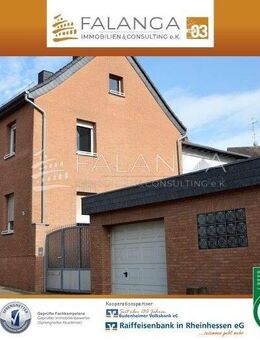 FALANGA IMMOBILIEN - Ein Familienidyll - 2-FH- mit herrlichem Garten in Marienborn! - Mainz
