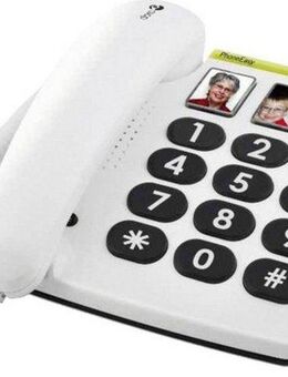 Doro Großtastentelefon PhoneEasy 331ph Kabelgebundenes Telefon (Fotowahltasten)