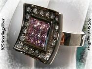 Ring, 925 Silber mit Topas und Amethyste - Stemmen