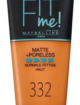 MAYBELLINE NEW YORK Foundation Fit Me! Matte + Poreless Make-Up, mit langanhaltender Formel