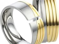 Partnerringe Goldfarbig LUC20 mit Gravur - Aholming