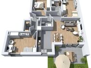Moderne 4-Zimmer-Neubau-Wohnung mit 2 Bädern und eigenem Garten - Wiesbaden