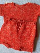 Handarbeit - Strickpullover mit passender Hose für Kleinkinder - ein Unikat in 57572