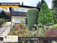 Idyllisches Einfamilienhaus in Hanglage: Ländliches Wohnen mit schönem Garten und Doppelgarage - Burgthann