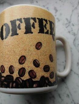 Butterdose, kleine Dose+Coffee-Becher, Tasse, Mug, Hartglas, France zus. 4,- - Flensburg