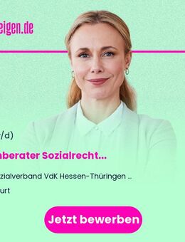 Fachberater Sozialrecht (m/w/d) - Erfurt