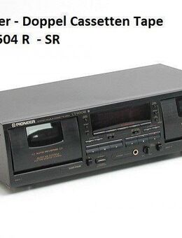 PIONEER- DOPPEL-CASSETT-DEck- CT-W504 R schwarz, Doppeltape 2 Autoreverse Laufwerken Dolby B C HX-Pro regelbarer Kopfhörer - Dübendorf