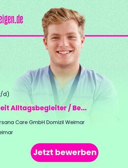 Teilzeit Alltagsbegleiter / Betreuungskraft (m/w/d) im Pflegeheim - Weimar