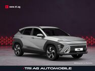 Hyundai Kona, 1.6 N Line Hybrid Cyber Grey Metallic (Dachlackierung in Schwarz), Jahr 2022 - Kippenheim