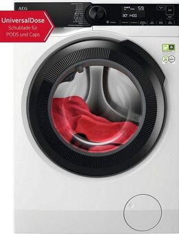 AEG Waschmaschine Serie 8000 LR8EG75480, 8 kg, 1400 U/min, UniversalDose: löst PODS®/Caps 60 % schneller auf für beste Reingung