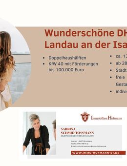 ACHTUNG !!! Pre-Sale gestartet: Individuell planbare KfW 40-DHH in bester Lage !!! - Landau (Isar)