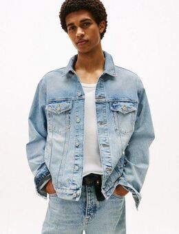 Tommy Jeans Jeansjacke RYAN RGLR TRCKR RWB EXT CI6033 Freizeitjacke, Übergangsjacke, Mit Rundhalsausschnitt