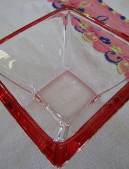 Glas Schüssel Rot/Durchsichtig - Weichs