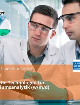 Medizinische Technologen für Laboratoriumsanalytik (w/m/d) - Landshut