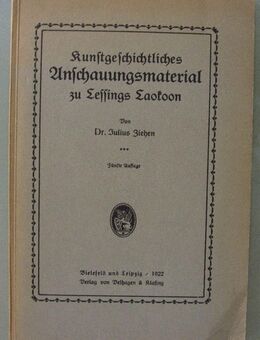 Kunstgeschichtliches Anschauungsmaterial zu Lessings Laokoon (1922) - Münster