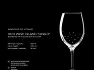 2er Set Rotwein Luxor Crystal Gläser mit Swarovskikristallen - Rosenheim