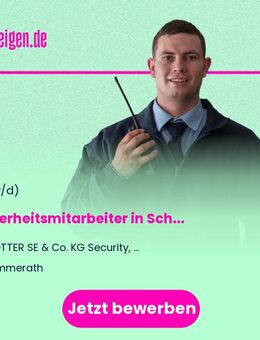 Sicherheitsmitarbeiter (m/w/d) in Schleiden - Simmerath