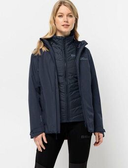Jack Wolfskin 3-in-1-Funktionsjacke GLAABACH 3IN1 JKT W (2 teilig)