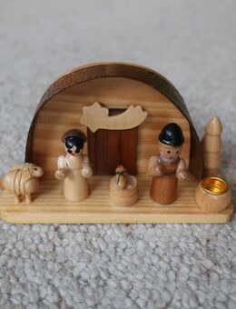 Miniatur Mini-Grippe Holz Weihnachten Dekoration 9 cm X 5,1 cm X 3,2 cm - Niddatal