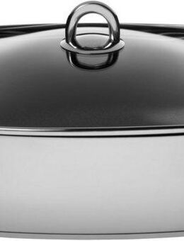 Silit Schmortopf Studio, beschichteter Bräter Induktion, Cromargan® Edelstahl Rostfrei 18/10, backofengeeignet bis 180°C, für alle gängigen Herdarten geeignet