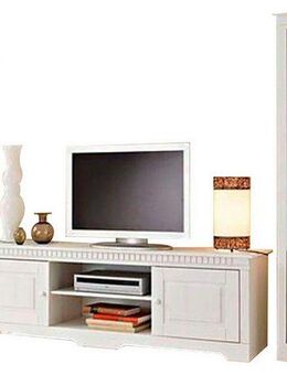 Home affaire Wohnwand Lisa, (Set, 3-St), bestehend aus zwei Vitrinen und einem Lowboard, massives Kiefernholz