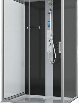 Sanotechnik Komplettdusche BOSTON, BxT: 120x90 cm, Einscheibensicherheitsglas