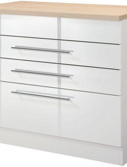 KOCHSTATION Kochfeldumbauschrank KS-Wien Breite 80 cm, geeignet für autarkes Kochfeld