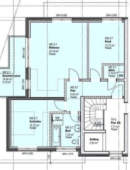 3-Zimmer Dachgeschoss-Wohnung mit Dachterrasse - barrierefrei mit Aufzug und Tiefgarage in Jena-Ost - Baubeginn erfolgt! - Jena