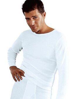 Clipper Unterhemd (2-St) schlichtes Basic, Unterziehshirt - in Doppelripp, Langarmshirt