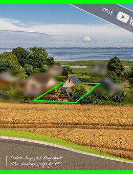 Traumgrundstück mit Ferienhaus in begehrter Ruhelage mit Boddenblick - Barth