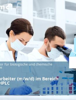 Labormitarbeiter (m/w/d) im Bereich Analytik: HPLC - Karlsruhe