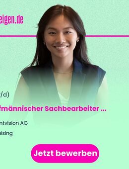 Kaufmännischer Sachbearbeiter im Vertragswesen (m/w/d) - Freising