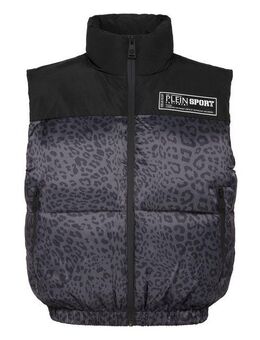 PLEIN SPORT Kurzweste Leopard