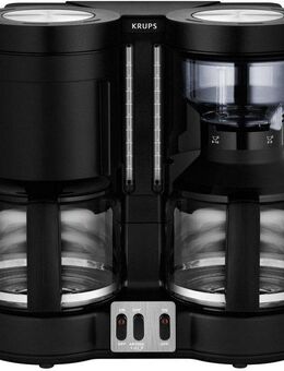 Krups Filterkaffeemaschine KM8508.11 Duothek Plus, 1l Kaffeekanne, Papierfilter 1x4, 1l Kaffeekanne, Papierfilter 1x4, Kombiautomat für Kaffee und Tee