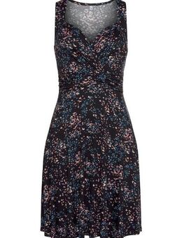 Vivance Jerseykleid mit Alloverdruck in Wickeloptik, Sommerkleid, Strandkleid