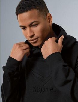 Trigema Kapuzensweatshirt TRIGEMA Kapuzenpullover mit großem 3D-Motiv