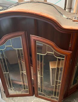 Vintage Vitrine mit Beleuchtung – Holz & Echtglas – sofort abholbar (Berlin) - Berlin Spandau