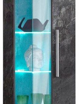INOSIGN Vitrine India,Höhe 160cm stilvolle Glasvitrine mit verstellbare Glasböden Standvitrine 1Trg, viel Stauraum ohne Beleuchtung