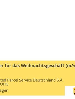 Seasonhelfer für das Weihnachtsgeschäft (m/w/d) Teilzeit - Langenhagen