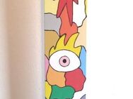 Skulptur, Holzskulptur, Skulptur aus Holz, Säule, Stele, zeitgenössische Skulptur, Acryl - Dreieich