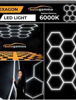 HEXAGON LED-Lampe Werkstattpanel 297x515cm 3500K Set2 2 - Wuppertal