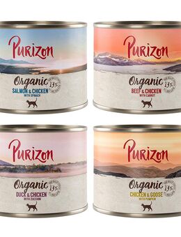 Sparpakete Purizon Organic 12 x 200 g - Mixpaket 4 Sorten