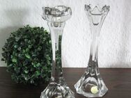 Kerzenhalter, Glas, 2–er Set, Antik-Design, Kristall 24%PBO, Kerzenleuchter, - Bad Sassendorf