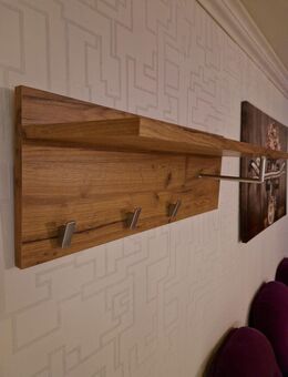 Wandgarderobe Garderobe Ablage Kleiderstange Wildeiche L700mm - Rietberg